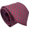CARACCIOLO Cravatta uomo Sartoriale in seta - Squisita fattura ed elegante varietà (TOLEDO BORDEAUX)