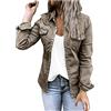 Generic Giacca di jeans da donna oversize - Giacca casual in denim con tasche cardigan estivo da donna lunga giacca sportiva estiva taglia 22 giacca in tela cardigan corti giacche taglia 16