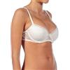 Selene, Reggiseno Donna a Balconcino, con Ferretto e Coppe Push-Up in Pizzo Floreale, Collezione Brigitte, Colore Avorio, Taglia 3B