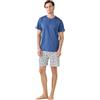 Noidinotte; more than pyjamas Noidinotte - Pigiama Uomo Estivo in Cotone Articolo Colorful. - L Blu
