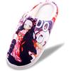 Roffatide Anime Demon Slayer Pantofole Fuzzy Casa Pantofole aperte sul retro Pantofole a punta chiusa Pantofole leggere con suola in gomma Rosa 36 1/3-37