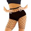 E-Laurels Pantaloncini da donna a rete neri per bikini, pantaloncini corti da donna