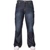 APT - Jeans bootcut da uomo, con gamba ampia, disponibile in 3 colori, colore: blu Lavaggio scuro. 44W x 30L