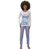 Sabor Pigiama Donna Invernale - Pigiama Donna Caldo Cotone Disney | Marvel | Stitch - Mickey (2707 Panna, XL)