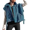 Generic Gilet in pile senza maniche da donna, oversize, sherpa, casual, caldo, con tasche