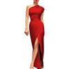 MJGkhiy Vestiti Donna Estivi Eleganti per Cerimonia Abito Orlo Asimmetrico Corto Davanti Lungo Dietro Formale Banchetto Matrimonio Infinity Dress Lungo Seta Abito Cerimonia Donna Curvy