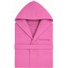 o-day Accappatoio Nido D'Ape Donna e Accappatoio Nido D'Ape Uomo in Cotone con Cappuccio Tasche e Cintura, Leggero e da Viaggio S-XXXL (IT, Testo, S, Regular, Regular, Modello 6 - Fucsia)