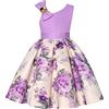 BUNNY LULU Filles Robe inclinée épaule Demoiselle d'honneur des Enfants Bal