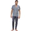 SNELLY Pigiama Uomo Cotone Estivo, CL851
