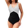 SHEKINI Collo a V Costume da Bagno Intero Costumi Intero Donna Monokini Donna Sexy