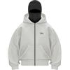 Generisch Felpa con cappuccio da uomo con cerniera e tasca, con cappuccio invernale, con passamontagna, traspirante, con cappuccio, vestibilità normale, streetwear