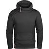 Grin&Bear Felpa con Cappucio Uomo Hoodie con Cerniera ad Angolo, Nero, L, GEC435