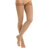 RelaxSan M1070A (Beige 3-L) Calze autoreggenti medicali cotone classe 1 - K1 punta aperta