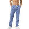 HOEREV Pantaloni Casual da Uomo in Lino