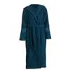 PIP Studio Accappatoio da donna in spugna jacquard, con cappuccio, colore: blu scuro