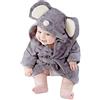 TEDD Ragazzi Accappatoio Bambini Ragazze Vestaglie con Cappuccio Bambino Morbido Pigiami degli Indumenti da Notte Per Ragazzo 3-4 Anni