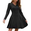 AUSELILY Vestito Donna Autunnale Elegante Abito a Maglia Leggero Invernale