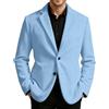 Générique Giacca Uomo Velluto A Coste Blazer Sport Due Bottoni Asciutto Casual Cappotto sarto Casual Giacca Costume Chic Gilet Da Sera Elegante Giacche Ufficio Autunno Inverno Moda, Azzurro, XXXL