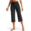 Libin Leggings Sportivi Capri Donna Pantaloni Palestra 21 | Pantaloni sportivi capri 3/4 vita alta elastici, gamba larga, leggeri estivi, pantaloni casual estivi da palestra con tasche