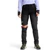 RevolutionRace RVRC GP PRO Zip off Pants da Donna, Pantaloni Resistenti, Ventilati e Convertibili per Tutte Le attività all'aperto, Jet Black, XXL