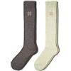 NORDIC Socks Calze Termiche al Ginocchio 70% Lana Merino 2 paia | Extra Calde, Traspiranti, Assorbono l'Umidità, Antiodore