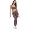 FGM04 Completo Onyx Sportivo Donna, Top e Leggings (Potato, XS-S)