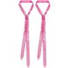 SEAUR Set di 2 cinghie con strass scintillanti, accessori multifunzionali per discoteca Y2K, carnevale, festival, abito da sera, streetwear per uomo e donna, colore rosa