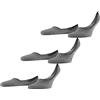 FALKE Invisible Step Medium Cut Multipack M In cotone invisibili tinta unita confezione di 3 paia, Calzini fantasmini Uomo, Grigio Light Grey Melange 3390, 45-46