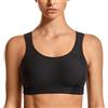 SYROKAN Reggiseno Sportivo Donna Alto Impatto Nero 8C