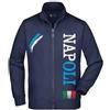 Vestin Felpa Unisex Full Zip - Napoli - Super vestibilità Top qualità (IT, Testo, XL, Regular, Regular, Blu)