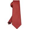 Hi-Tie Set di cravatte extra lunghe da uomo, in seta, 160 cm, 178 cm, Rosso ruggine., 70''(178cm)