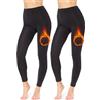 Merry Style Leggings Donna Termici MS-ATX-441 (Nero/Nero, M)