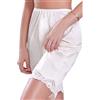 Betrodi Mutandine in raso di seta per donna a mezza vita con orlo in pizzo, culottes, shorts, vita elastica, petticoat francese, sottoveste intima in seta, coquette, sottogonna sotto vestito, XL
