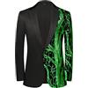 PYJTRL Uomini Moda Viola Colorato Velluto Lustrini Blazer