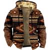 Hixingo Felpa Uomo con Cappuccio Invernale in Pile Calda, 2XS-7XL Thickened Felpe Giacca Manica Lunga Comoda a Calda Hoodie con Cerniera, Cappotto Giacca con Tasche Inverno (Stile B-03,4XL)