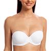 MELENECA Donna Push Up Reggiseno Senza Spalline Invisibile con Ferretto | Impugnatura in silicone antiscivolo, modellatura senza cuciture, supporto per sollevamento e comodo da indossare per