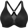 MELENECA Donna Schiena Incrociata Chiusura Anteriore Reggiseni Senza Fodera Copertura Totale Senza Cuciture Fermaglio Schwarz 5E