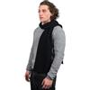DALLE PIANE CASHMERE Sciarpa a Coste Uomo 100% Cashmere | Maglia inglese a rilievi verticali, spessore ed elasticità, non pizzica, filo ritorto a due capi, 180 x 24 cm