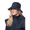 Lighthouse - Storm Rain, Cappello Impermeabile Donna | Bordo largo, antivento, cuciture completamente nastrate, fodera in acrilico a quadri, rivestimento senza fluorocarburi