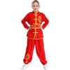 TiaoBug Arti Marziali Abbigliamento Bambini Ragazzi Kung Fu Abiti Completi Cinese Tradizionale Tai Chi Wushu Kung Fu Abiti Completi Arti Marziali Divisa da Kung-Fu Cina