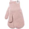 KNITAS guanti a maglia a doppio strato in lana per neonati I guanti invernali caldi a maglia per ragazzi e ragazze 5-7 anni I comodi guanti morbidi in rosa chiaro - taglia 6