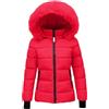 duaicnvow Piumino Donna Classico Trapuntato, Cappotto Imbottito Invernale con Cappuccio in Pelliccia Sintetica, Giubbotto Caldo e Leggero a Lunga Duraata, Stile Studentesco Casual per Tempo Libero