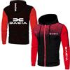 UZVKAVJP Felpe con Cappuccio da Uomo Primavera Autunno Abbigliamento Sportivo per D.a.c.i.a Cerniera Cappotti Allenamento A Maniche Lunghe Stampate Giacche-HongSe||x_l