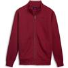 Kappa - Felpa con Zip, Uomo, Rosso, Cotone, Lifestyle. Aragon Brushed, Taglia: 2XL