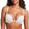 DOBREVA Donna Reggiseno Push Up Imbottito con Ferretto Bianco 2C