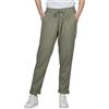 DENIMFY Pantaloni in lino, da donna, estivi, leggeri, vestibilità normale, DFLinda, per il tempo libero, con elastico, tinta unita, bianco, beige, verde, S, M, L, XL, XXL