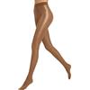 wlertcop Collant abbronzati da donna, collant da donna lucidi da danza, collant 70D ad alta aderenza per le donne, altamente elasticizzato Shimmery Shapi, Marrone scuro, Taglia unica