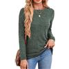 Rongseng Maglioni da Donna Maglia a Maniche Lunghe Girocollo Signore Tunica Tops Leggero Loose Pullover Morbido Sweatshirts Elegante Manica Lunga T-Shirt Casual Felpa Moda Bluse per l'Autunno Inverno
