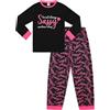 thepyjamafactory The PyjamaFactory - Pigiama in Cotone con Scritta I'm Not Always Sassy Sometimes I Sleep Girls, da 9 a 16 Anni Nero 13-14 Anni