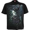 Spiral Shadow Raven Uomo T-Shirt Nero 100% Cotone Regular